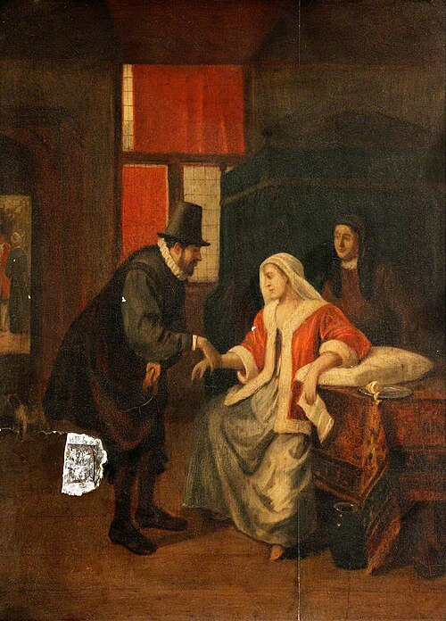 A Physician Taking a Woman's Pulse, , Jan Steen