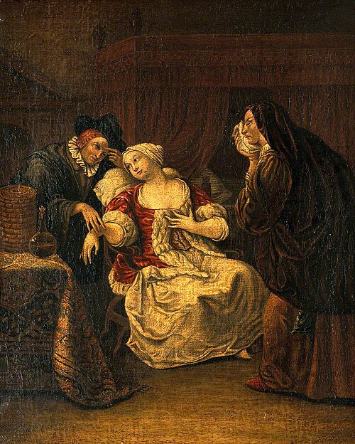 A Medical Practitioner Taking a Lady's Pulse, , Jan Steen