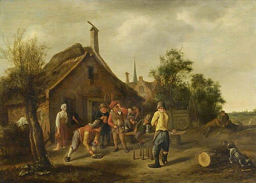 The Skittle Players, , Jan Steen