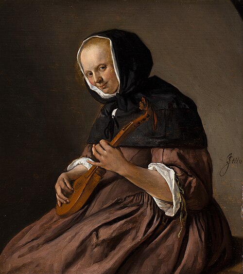 Femme jouant du sistre, 1662, Jan Steen