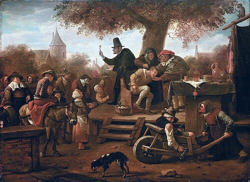 The Quack, 1650, Jan Steen