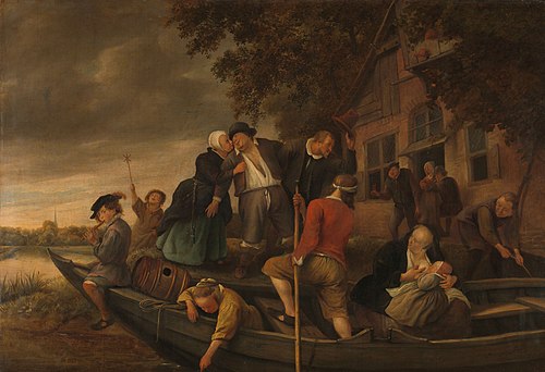 The merry homecoming, 1670, Jan Steen