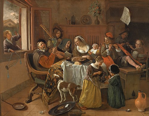 La Joyeuse Famille, 1668, Jan Steen
