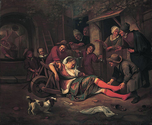 Le vin est moqueur, 1663, Jan Steen