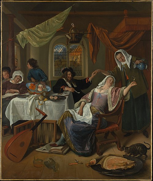 The Dissolute Household, 1664, Jan Steen