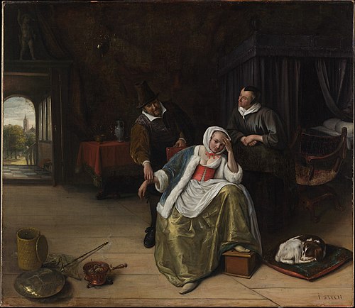 Paintings of physicians by Jan Steen, 1660, Jan Steen