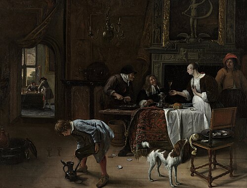 'Easy Come, Easy Go', 1661, Jan Steen