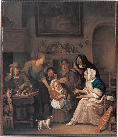 The feast of Saint Nicholas, 1668, Jan Steen