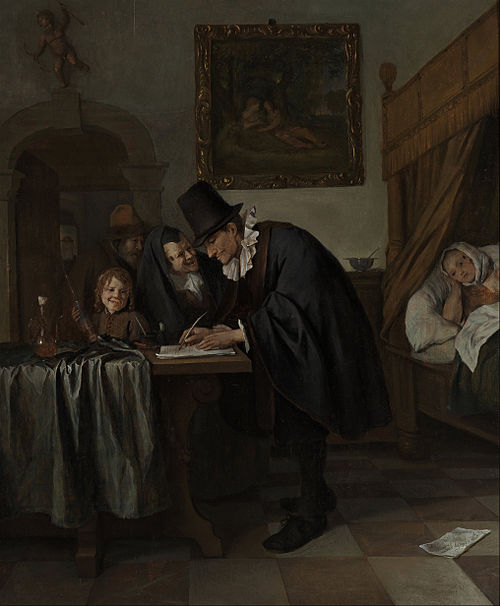 The Doctor's Visit, 1665, Jan Steen