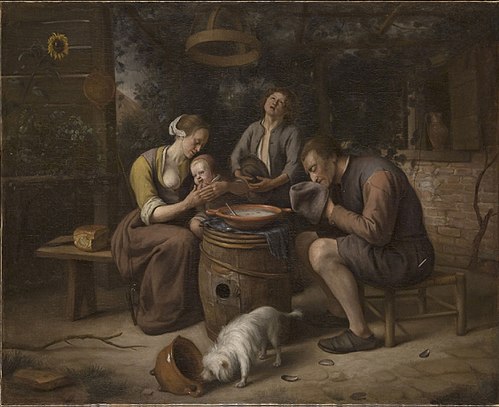 Prayer before the Meal, 1669, Jan Steen