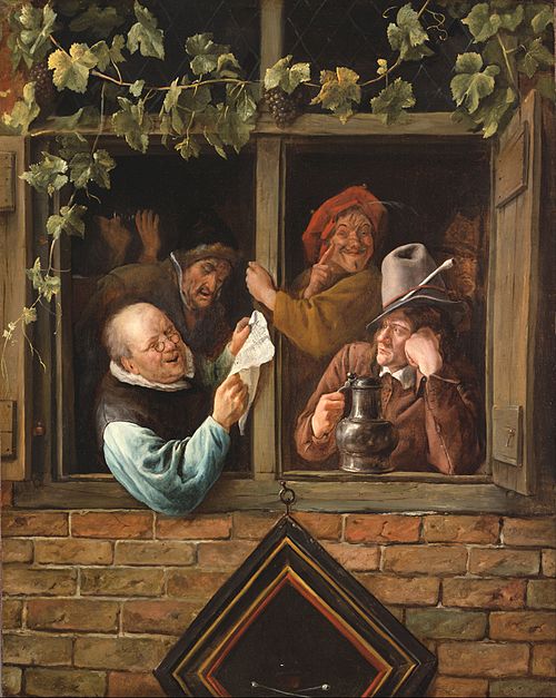 Rhetoricians at a Window, 1664, Jan Steen