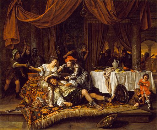 Samson and Delilah, 1668, Jan Steen