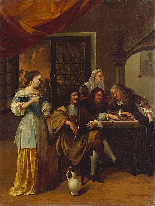 Trictrac Players, 1650, Jan Steen