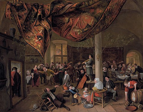 A Village Wedding, 1670, Jan Steen