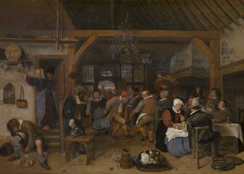 Soirée de mariage, 1650, Jan Steen