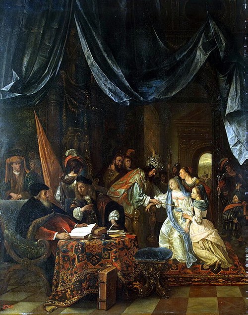 Esther before Ahasuerus, 1660, Jan Steen