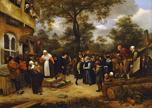 Village Wedding, 1650, Jan Steen