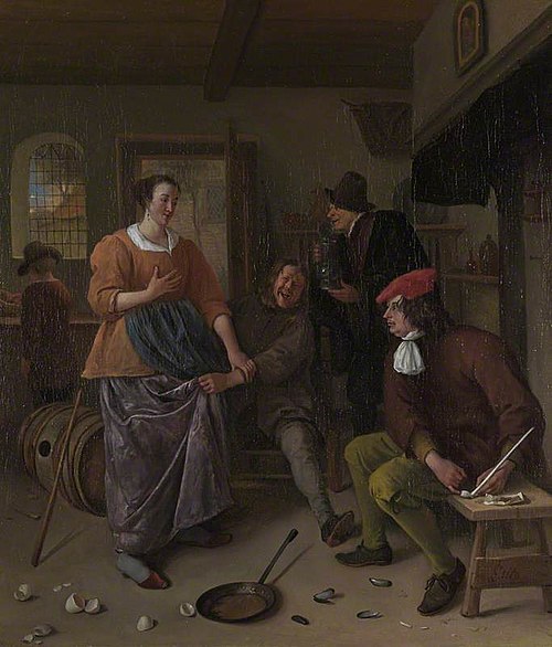 The Interior of an Inn, 1670, Jan Steen