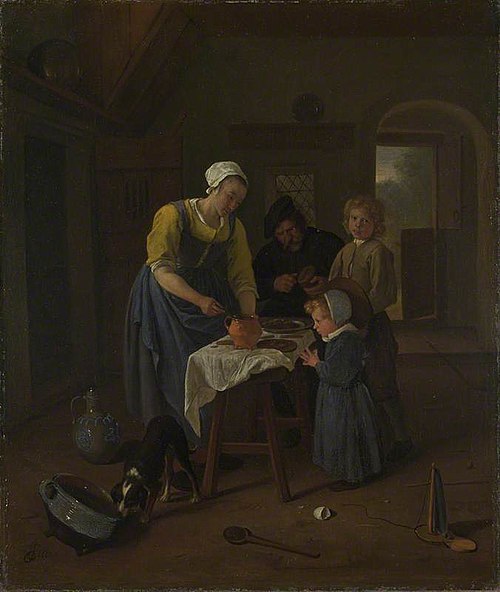 A Peasant Family at Meal-time, 1665, Jan Steen