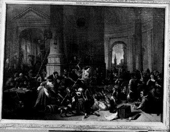 The expulsion of the money-changers from the temple, 1675, Jan Steen