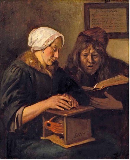 Couple reading the Bible, 1658, Jan Steen