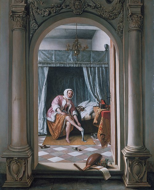 Femme à sa toilette, 1663, Jan Steen