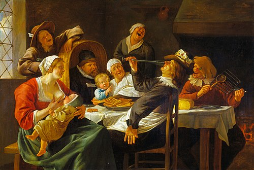 The Twelfth Night Feast, 1670, Jan Steen