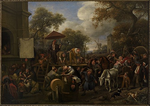 The Quack, 1652, Jan Steen