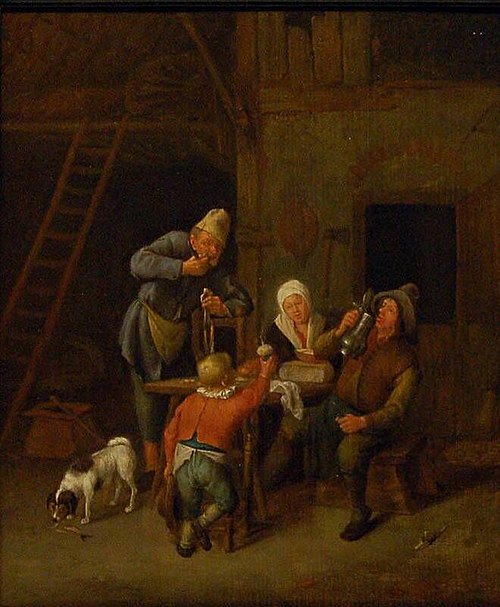 Interior with Peasants Eating and Drinking, 1650, Jan Steen