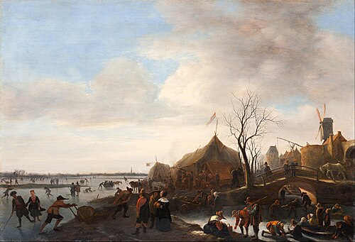 Winter scene, 1650, Jan Steen