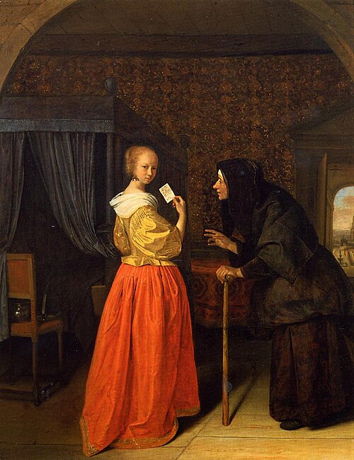 Bethsabée tenant la lettre du roi David, 1659, Jan Steen