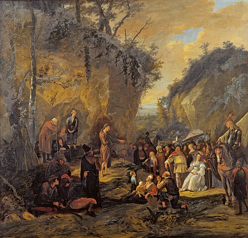 John the Baptist preaching, 1660, Jan Steen