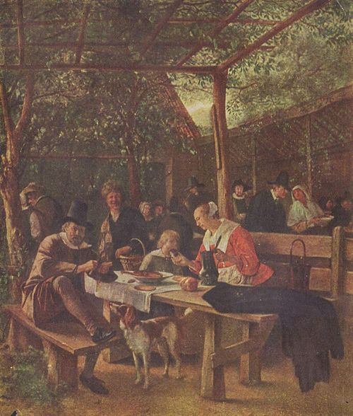 The Inn Garden, 1660, Jan Steen