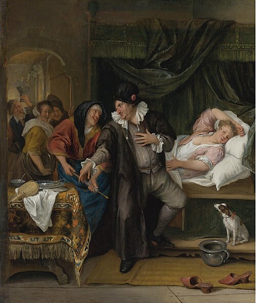 The Doctor's Visit (with a syringe), 1655, Jan Steen