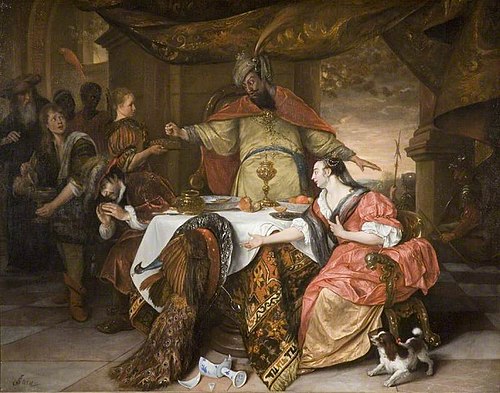 The Wrath of Ahasuerus, 1672, Jan Steen