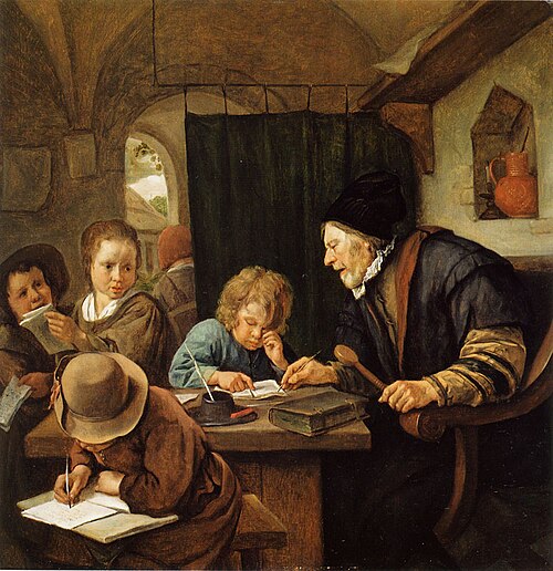 The School, 1660, Jan Steen