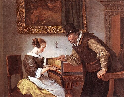 The Harpsichord Lesson, 1660, Jan Steen