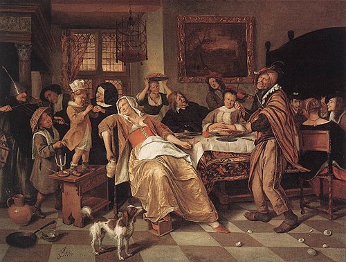 La Fête des Rois, 1668, Jan Steen