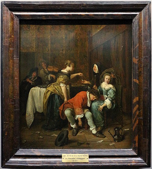 La Mauvaise Compagnie, 1700, Jan Steen