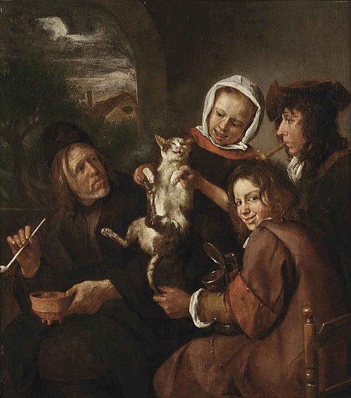 Children Teasing a Cat, 1650, Jan Steen