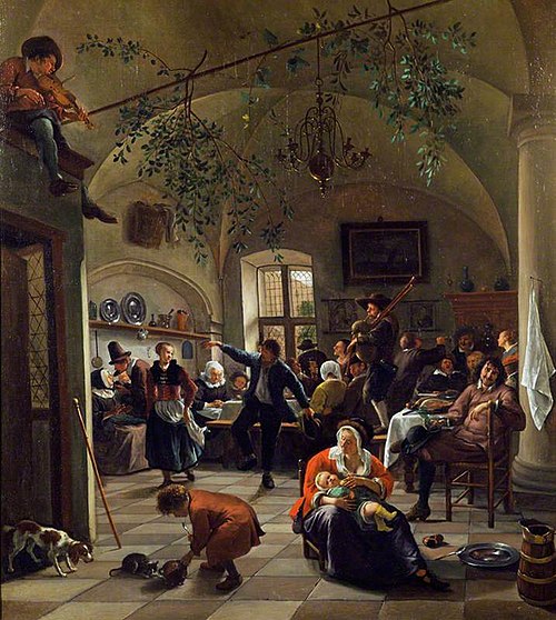 Merrymaking in a Tavern, 1674, Jan Steen