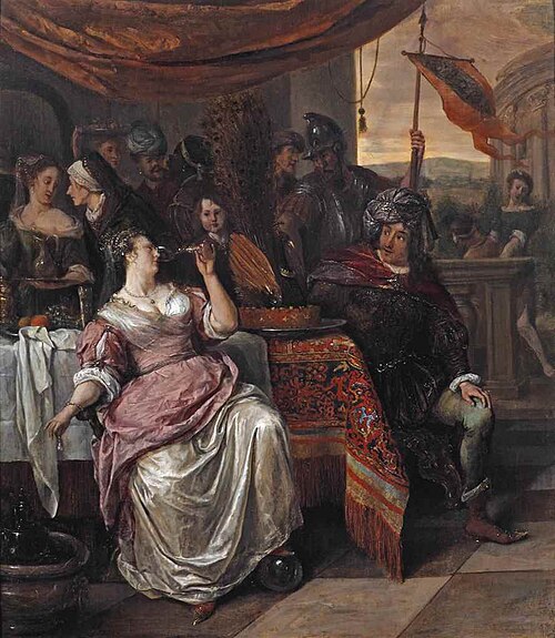 The Banquet of Cleopatra, 1660, Jan Steen
