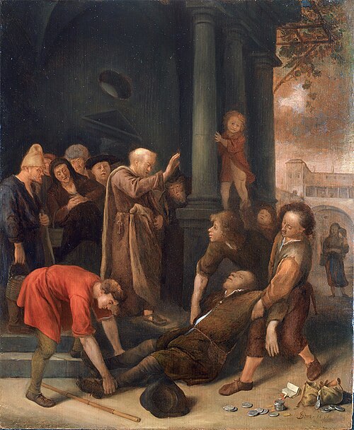 The Death of Ananias, 1668, Jan Steen