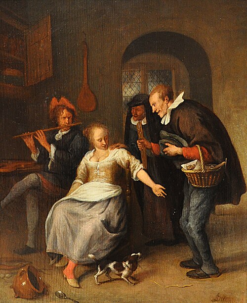 Le marchand d'oublies, 1660, Jan Steen