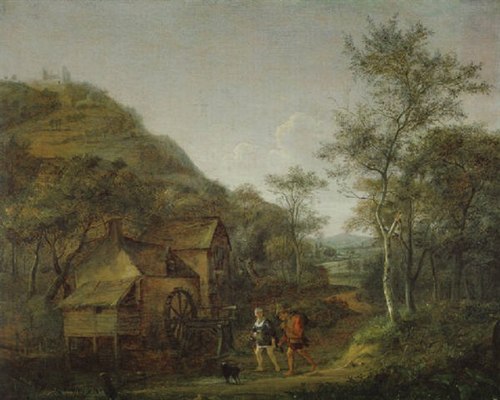 Wooded Landscape with a Watermill, 1647, Jan Steen