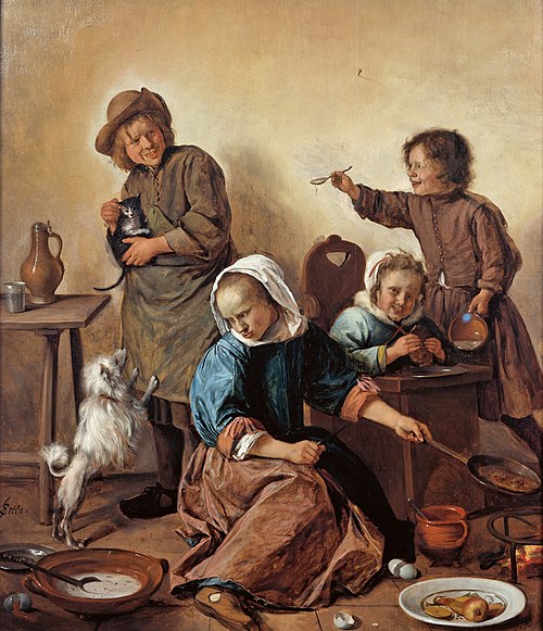 The Children’s Meal, 1660, Jan Steen
