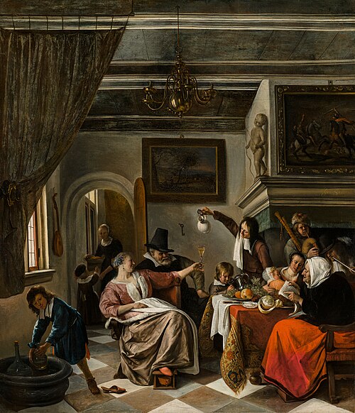 A Merry Family Feast, 1661, Jan Steen
