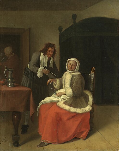 Lovers at Wine, 1661, Jan Steen