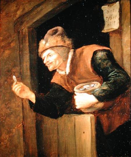 Miser with Coin in Hand, 1654, Jan Steen