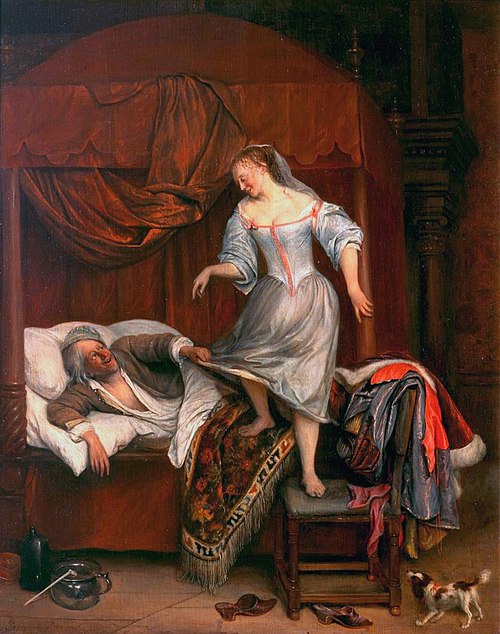 Couple in a bedroom, 1660, Jan Steen